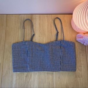 James Galt/Brandy Melville Gingham Crop Tank Top, size S